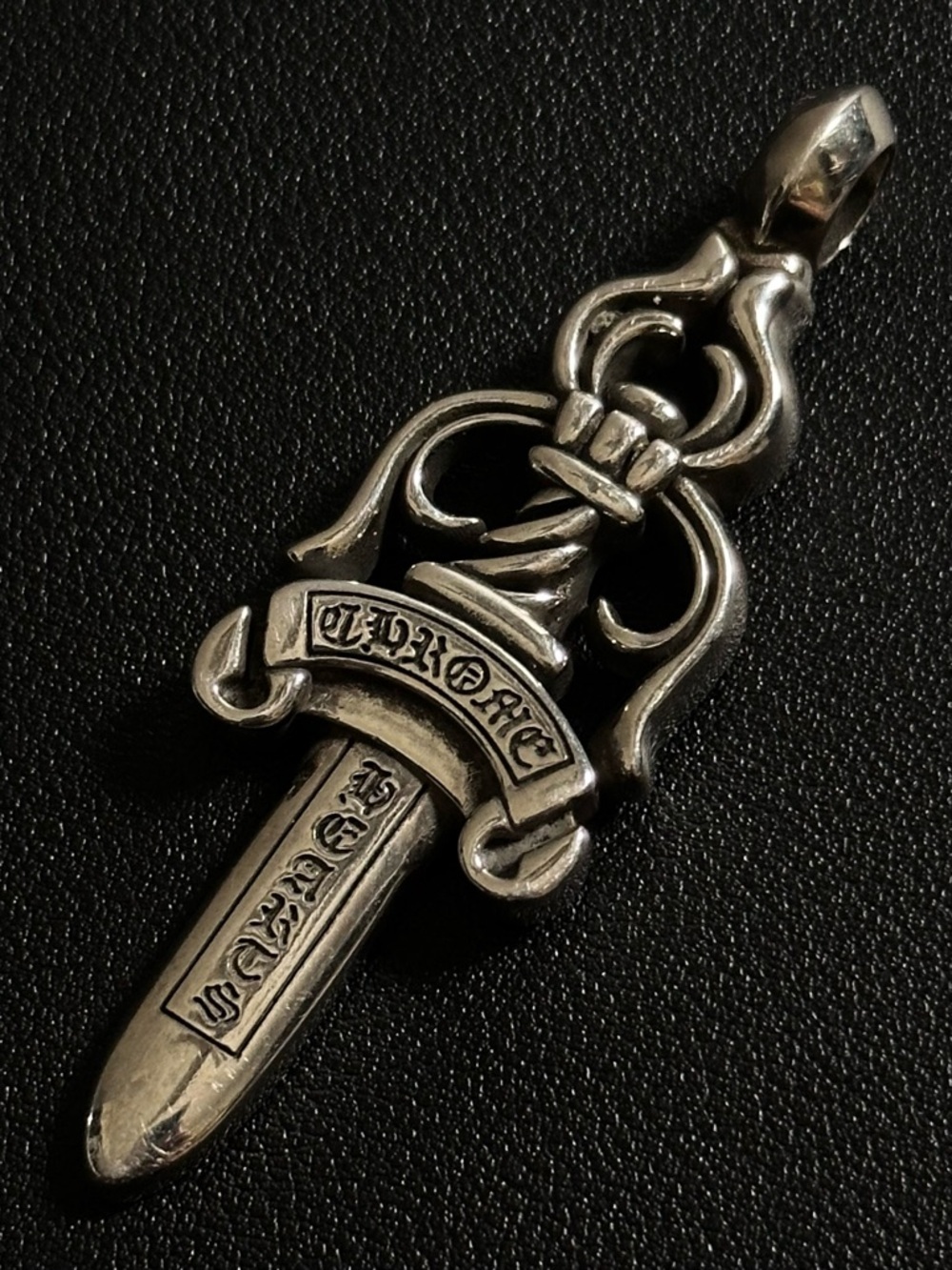 Chrome Hearts Large Dagger Pendant 925 Sterling Silver 26.8g